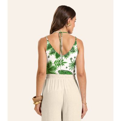 Blusa de Alça Feminina Endless em Viscotorcion Verde G / Verde