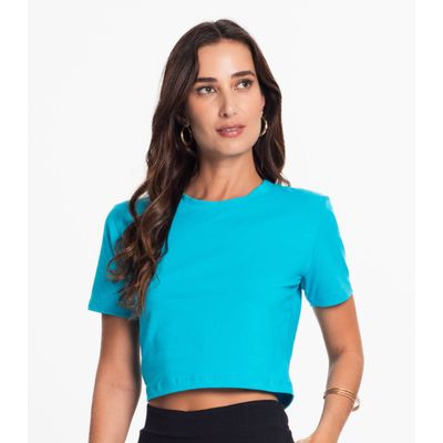 Blusa Feminina Em Cotton Leve Endless Azul P / Azul