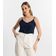 Blusa De Alça Tecido Crepe Marrocos Endless Azul P / Azul