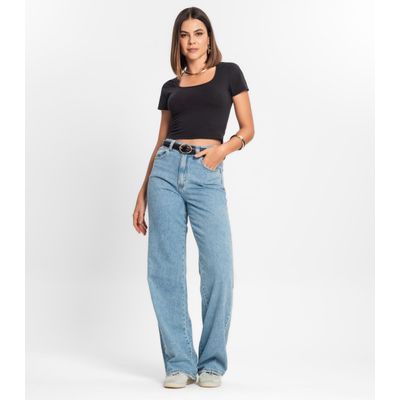 Blusa Cropped Feminina Rovitex Preto P / Preto
