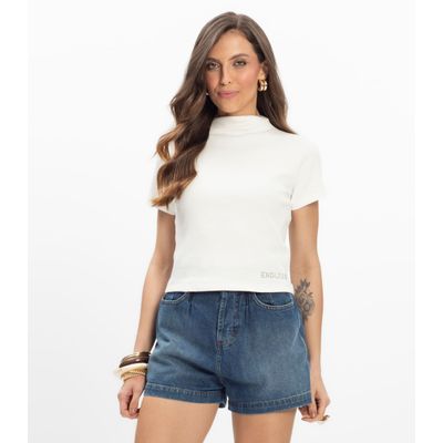 Blusa em Ribana Feminina Endless Bege M / Bege