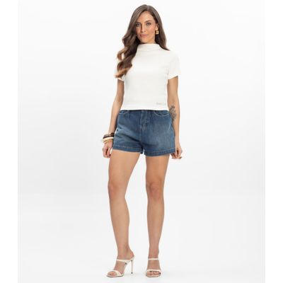 Blusa em Ribana Feminina Endless Bege GG / Bege