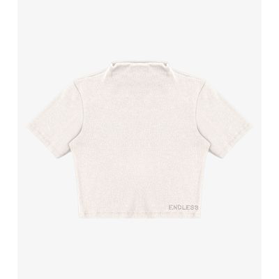 Blusa em Ribana Feminina Endless Bege GG / Bege