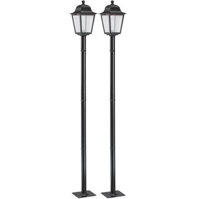 Kit 2 Postes para Jardim Iluminação Externa 1,95m Alumínio Termoplástico E27 Bivolt Soberana Dital