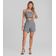 Blusa Cropped Feminina De Alça Regulável Dianna Cinza M / Cinza