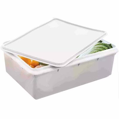 Kit 12 Caixas Organizadoras Plásticas Retangular 3,5L com Tampa Hermética Empilhável Plasvale