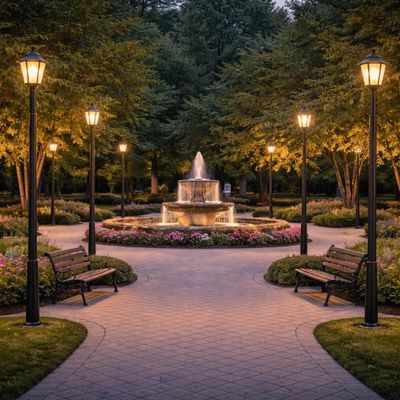 Poste de Jardim 1,71m Luminária Retrô Iluminação Externa Grega Dital Lente Fosca