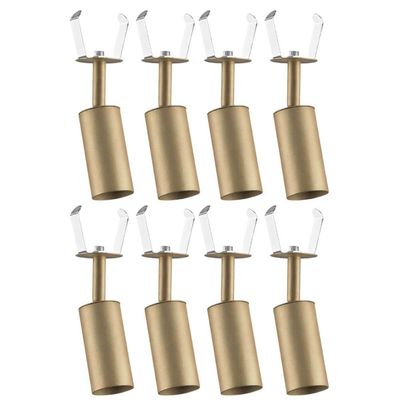 Kit 8 Luminárias Spots Dourado Embutido em Alumínio Bivolt Mr11 Neo Dital Iluminação