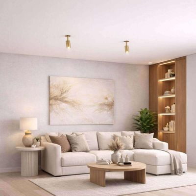 Kit 8 Luminárias Spots Dourado Embutido em Alumínio Bivolt Mr11 Neo Dital Iluminação