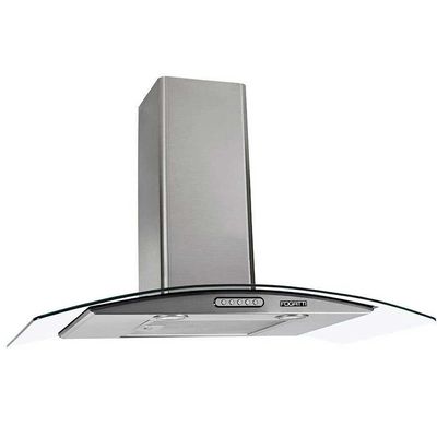 Coifa de Parede Slim Vidro Curvo Duto 80cm Fogatti Inox / 110v