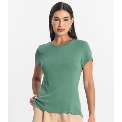 Blusa Feminina Básica Visco Tricot Rovitex Verde P / Verde