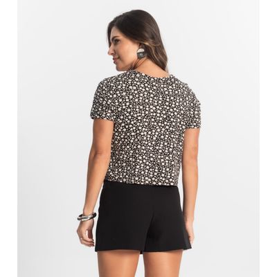 Blusa Feminina Estampada Select Preto GG / Preto