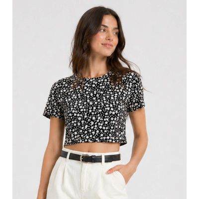 Blusa Feminina Estampada Select Preto GG / Preto