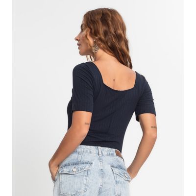 Blusa Feminina Com Amarração Endless Azul M / Azul