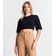 Blusa De Ribana Canelada Feminina Endless Preto G / Preto
