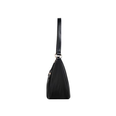 Bolsa de Ombro Feminina Premium Nylon Preta U / Preto