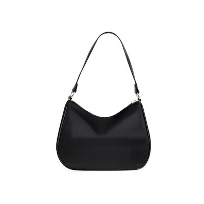 Bolsa de Ombro Feminina Premium Nylon Preta U / Preto