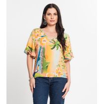 Blusa Feminina Estampada Infinita Cor Rosa
