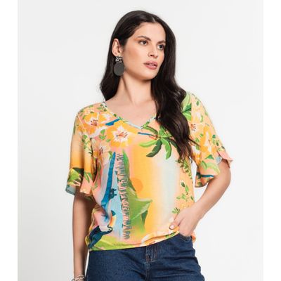 Blusa Feminina Estampada Infinita Cor Rosa M / Rosa