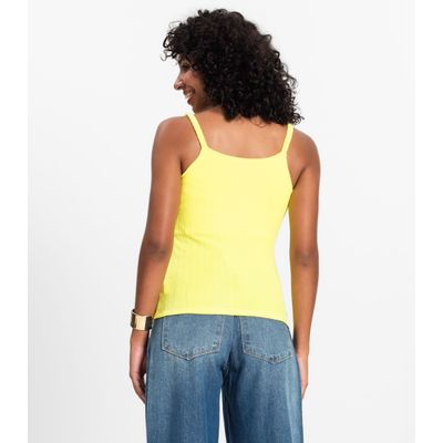 Blusa Feminina De Alça Select Amarelo P / Amarelo