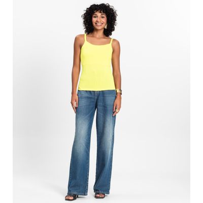 Blusa Feminina De Alça Select Amarelo G / Amarelo