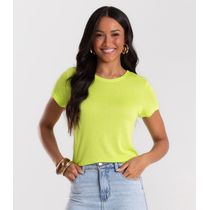Blusa Feminina Básica Visco Tricot Rovitex Verde