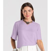 Blusa Feminina Com Colar Dianna Roxo