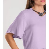 Blusa Feminina Com Colar Dianna Roxo