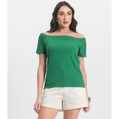 Blusa Feminina Canelada Infinita Cor Verde GG / Verde