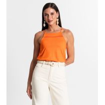 Blusa De Alça Feminina Rovitex Laranja