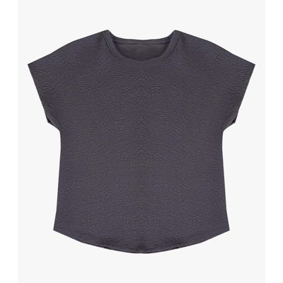 Blusa Feminina Em Malha Tapirus Infinita Cor Cinza P / Cinza