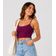 Blusa de Alça Feminina Tecido Henera Infinita Cor Roxo P / Roxo