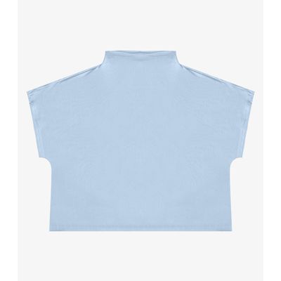 Blusa Feminina Com Gola Chaminé Select Azul G / Azul