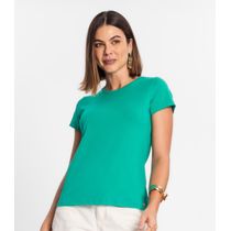 Blusa Feminina Cotton Leve Básica Rovitex Verde