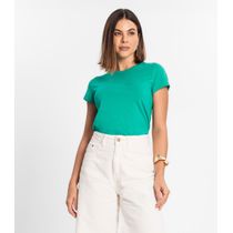 Blusa Feminina Cotton Leve Básica Rovitex Verde
