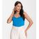 Blusa de Alça em Visco Tricot Infinita Cor Azul GG / Azul
