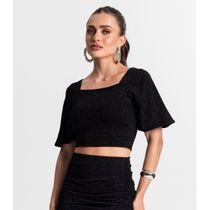 Blusa Cropped Endless Preto