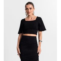 Blusa Cropped Endless Preto