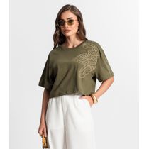 Blusa Feminina Com Bordado Endless Verde