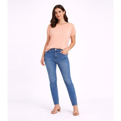 Blusa Feminina Elástico Nas Mangas Infinita Cor Rosa GG / Rosa
