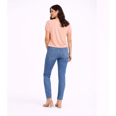 Blusa Feminina Elástico Nas Mangas Infinita Cor Rosa GG / Rosa