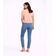 Blusa Feminina Elástico Nas Mangas Infinita Cor Rosa G / Rosa