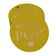 Etiquetas de Garrafa para Chá de Bebê 'Ready to Pop' Metalizadas para Lembrancinha, para pendurar - Inkdotpot 50 Etiquetas Metalizadas / Amarelo - Ouro Rosé