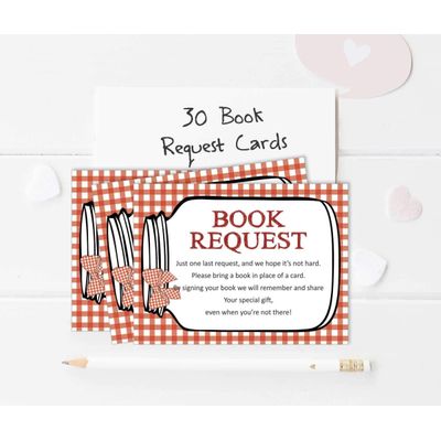 30 Cartões de Chá de Bebê para Preencher - Neutros (BBQ) - em Branco - Inkdotpot 10,16 Cm × 7,62 Cm / Vermelho - Livro pro Bebê