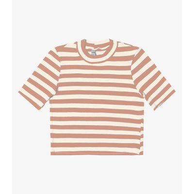 Blusa Cropped em Ribana de Viscose Rovitex Marrom G / Marrom