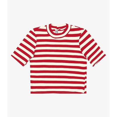 Blusa Cropped em Ribana de Viscose Rovitex Vermelho M / Vermelho