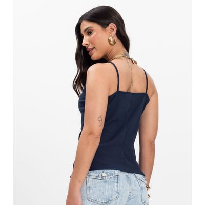 Blusa de Alça Infinita Cor Azul M / Azul