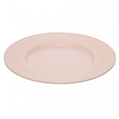 Jogo 12 Pratos Rasos 27cm Melamina Bege Aveline Lyor Lanches Refeições Restaurante Buffet