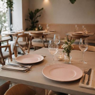 Jogo 12 Pratos Rasos 27cm Melamina Bege Aveline Lyor Lanches Refeições Restaurante Buffet