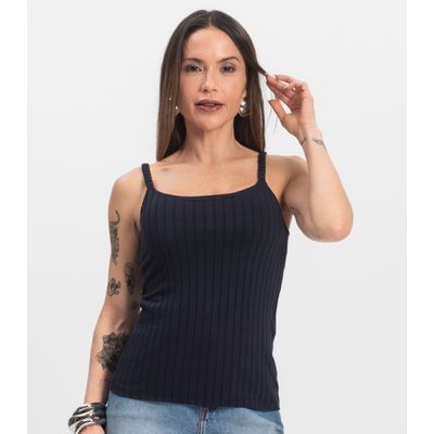 Blusa Feminina De Alça Select Azul P / Azul